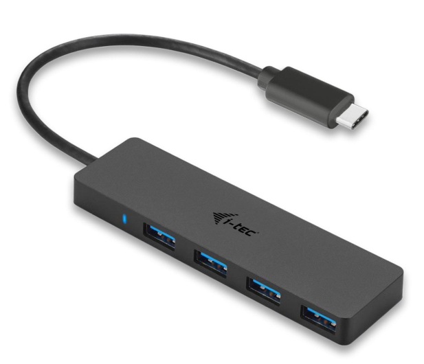 i-tec USB-C Slim HUB 4x USB 3.0 20 cm kabel USB-C - 518381 - zdjęcie